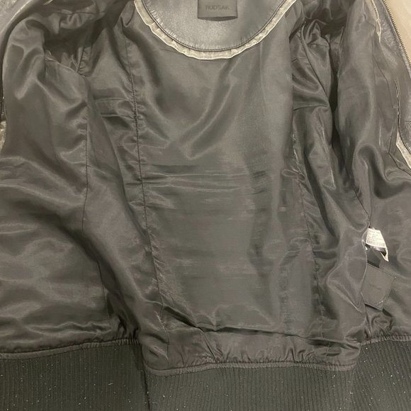 Rudsak Women's Black High Collar Leather Jacket - Picture 10 of 11